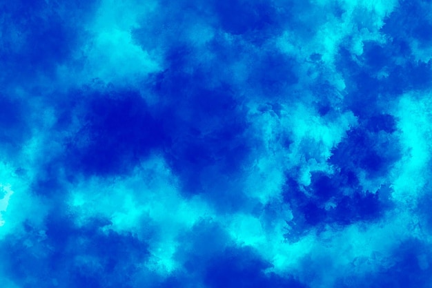 PSD arrière-plan avec des nuages dans le ciel de couleur bleue