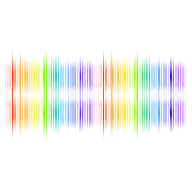 Arrière-plan d'ondes sonores colorées Swing et musique de l'égaliseur