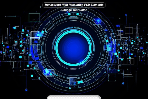 PSD arrière-plan de la technologie abstraite la communication hitech