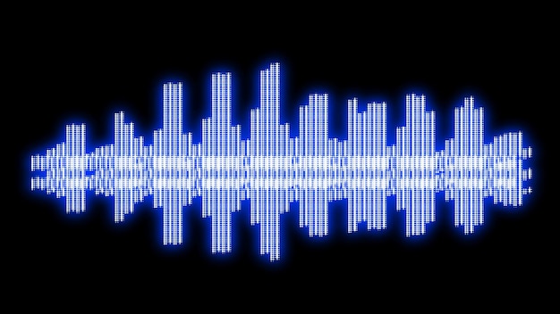 PSD arrière-plan de texture au néon coloré et arrière-plan d'énergie sonore de musique