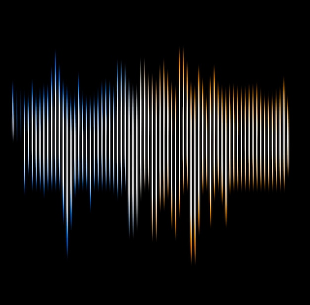 PSD arrière-plan de texture au néon coloré et arrière-plan d'énergie sonore de musique