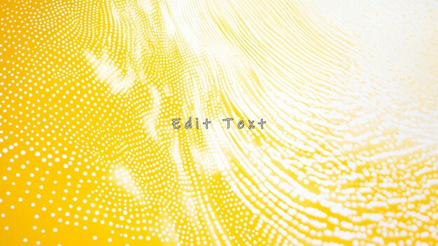 Arrière-plan texturé jaune et blanc abstrait avec des points et des lignes