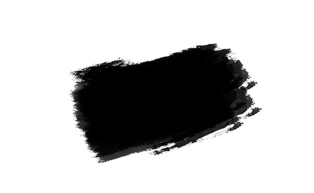 Arrière-plan à texture de traits de pinceau à encre noire