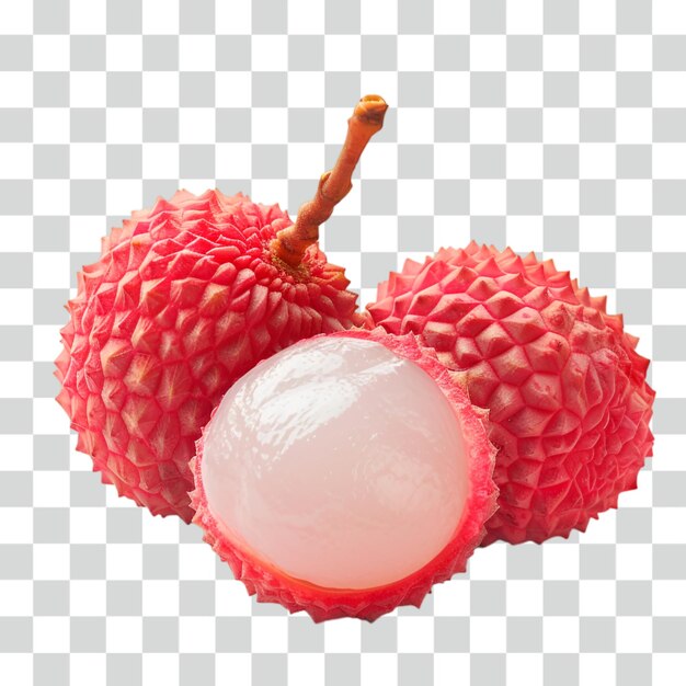 PSD arrière-plan transparent à base de litchi de fruit