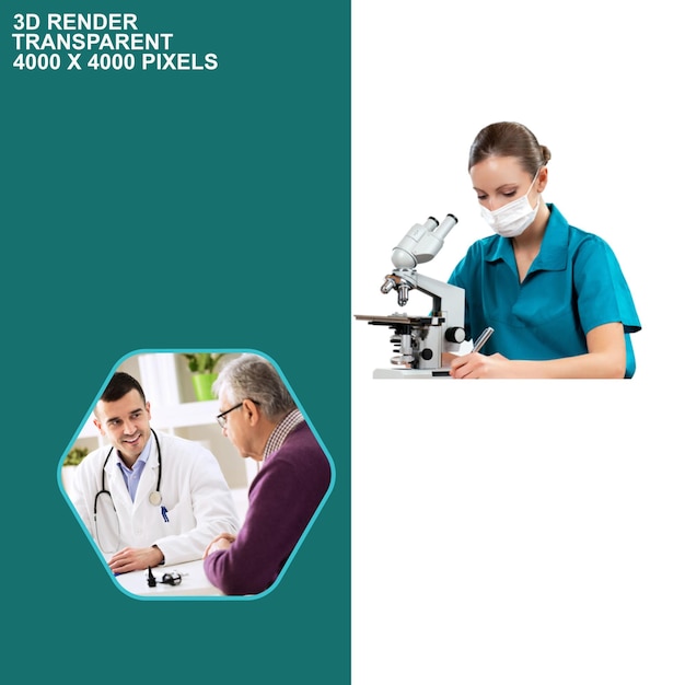 Arrière-plan transparent du docteur