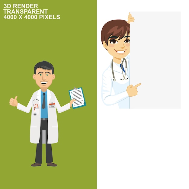 Arrière-plan transparent du docteur