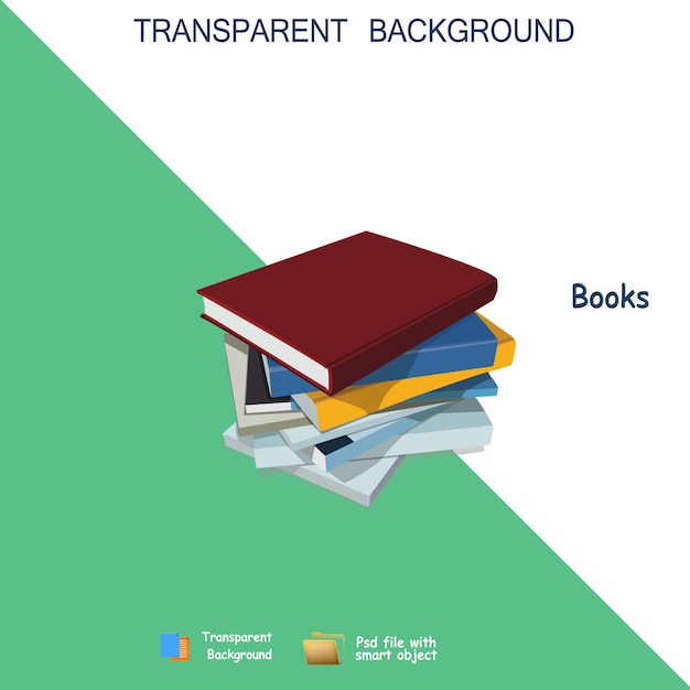 Arrière-plan transparent du livre PNG
