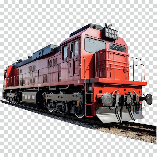 PSD arrière-plan transparent de la locomotive