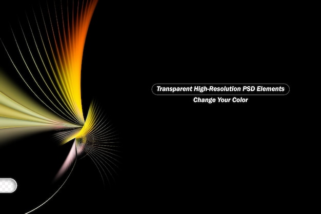 PSD arrière-plan transparent lumineux et coloré avec espace de copie
