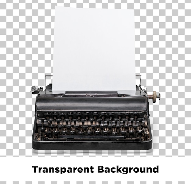 Arrière-plan transparent de la machine à écrire