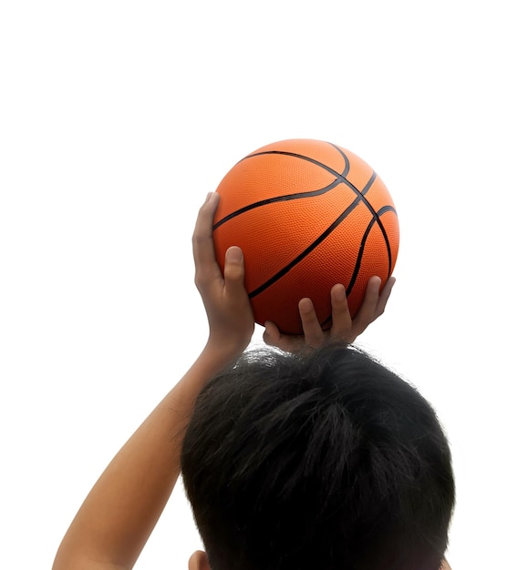 Arrière-plan transparent de la main et du basket