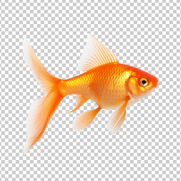 PSD arrière-plan transparent poisson d'aquarium d'or oranda d'or