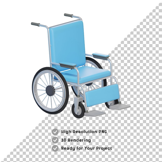 Arrière-plan transparent pour fauteuil roulant 3D