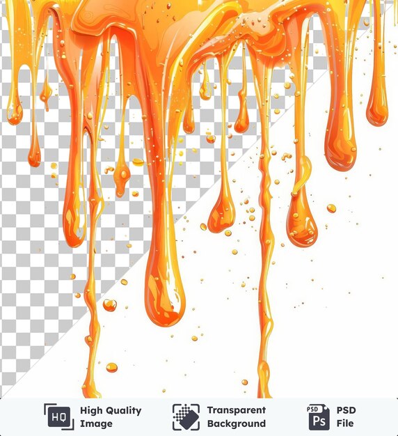 Arrière-plan Transparent Psd Abstrait Des Gouttes De Lave Symbole Vectoriel Liquide Volcanique Orange éclaboussant Dans L'air