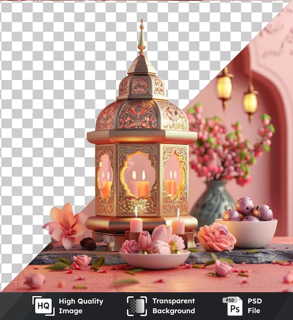 PSD arrière-plan transparent psd eid al-fitr bénédictions traditionnelles pour le mois de ramadan et eid el-fitr