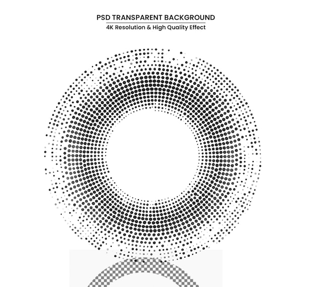 PSD arrière-plan vectoriel pointillé abstrait effet demi-teinte