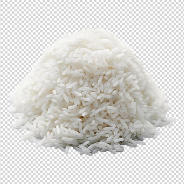 PSD arroz blanco aislado.