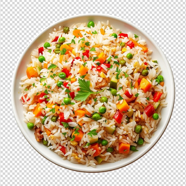 PSD arroz blanco aislado