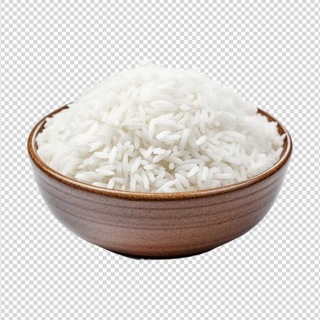 PSD arroz branco isolado.