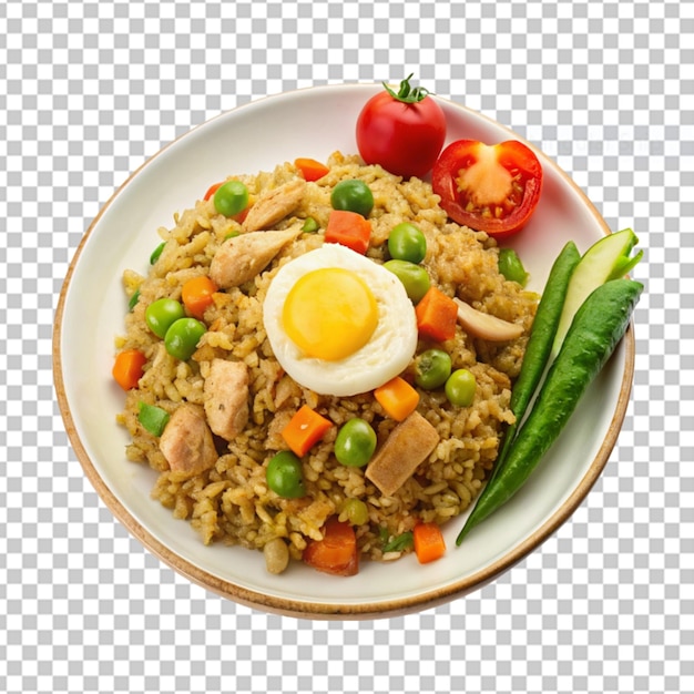 Arroz frito asiático nasi goreng