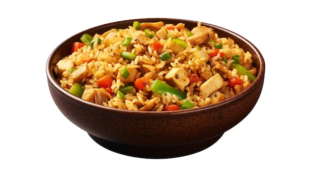 arroz sobre um fundo transparente