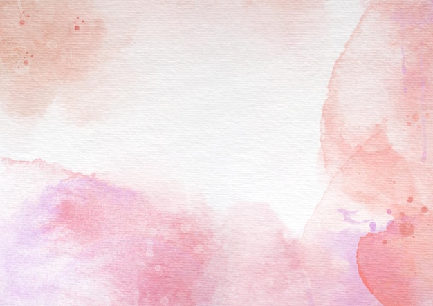 Art abstrait à l'aquarelle avec des teintes roses et pêches