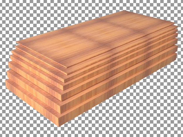 Art der 3D-Rendering von Holzformen oder -stangen