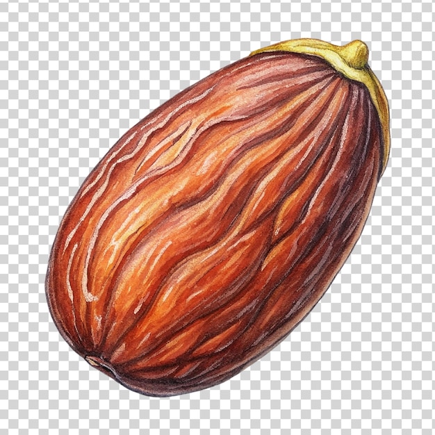 PSD art du fruit dattier isolé sur un fond transparent