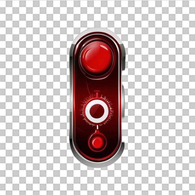 PSD art illustration of red and green power onoff button icon set