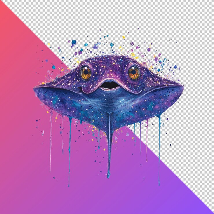 PSD el arte de las acuarelas de rayas cósmicas