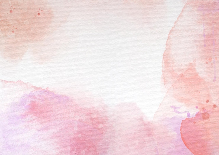 PSD arte astratta ad acquerello con sfumature rosa e pesca