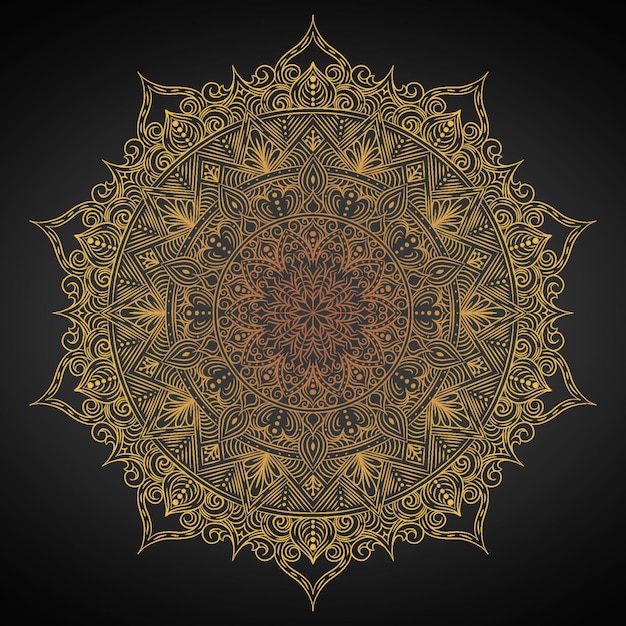 Arte de fundo de Mandala Esboço simples