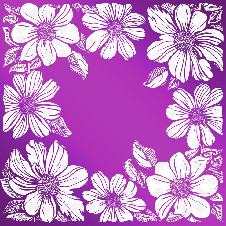 PSD arte de linha de zinnia com pétalas e folhas para decorações nas coleções de rabiscos de contorno criativo
