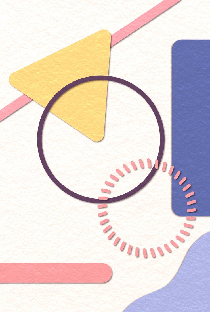 PSD arte de parede com elementos gráficos de formas e linhas geométricas abstratas
