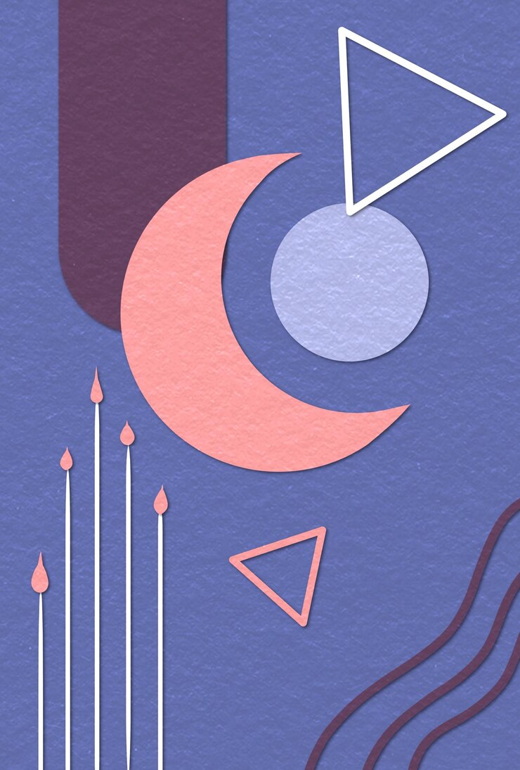 PSD arte de parede com estilo de pintura texturizada e efeito de sombra pintura de linhas e formas geométricas abstratas