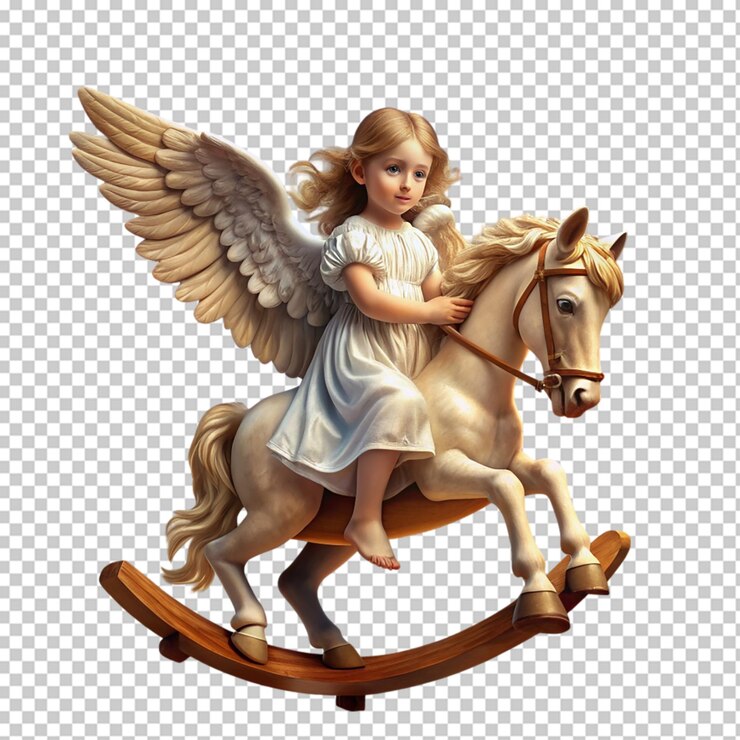 PSD arte digital antiguo barroco de ángeles