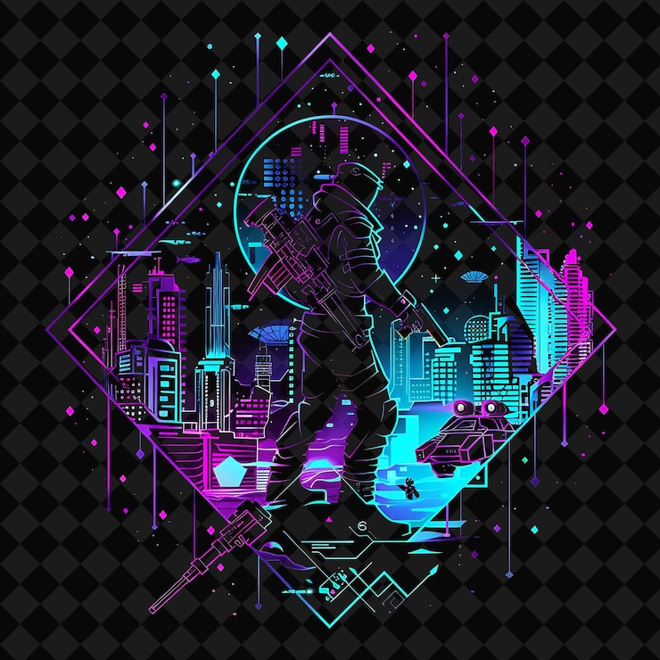 PSD arte digital seleccionado para el