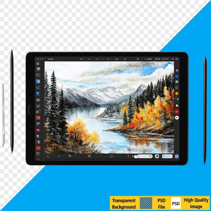 PSD arte digital en la tableta
