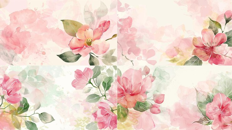 PSD arte floral abstrata fundo vetor botânico
