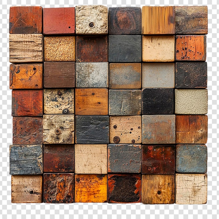 PSD arte murale rustica in blocco di legno disegno astratto di consistenza