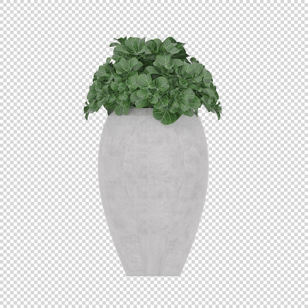 Arte de plantas verdes maquetas de plantas de interior en 3d en flores