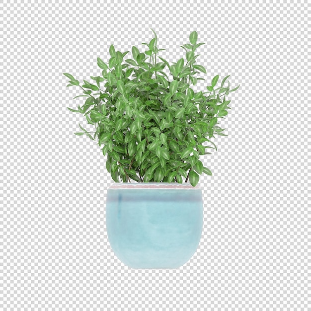 Arte de plantas verdes maquetas de plantas de interior en 3d en flores