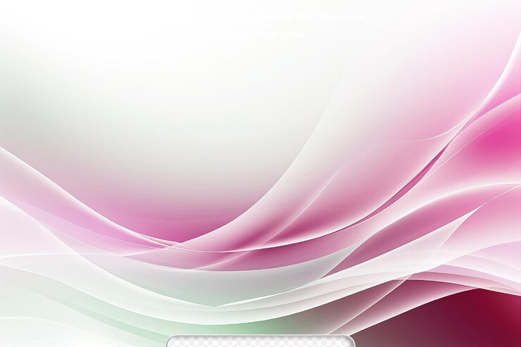 PSD arte rosa moderna a onde brillanti sfocato sfondo effetto modello modello grafico creativo astratto
