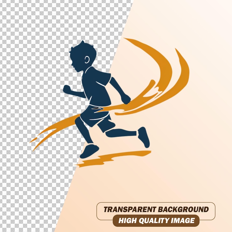 PSD arte de silueta de brave man en un archivo psd de fondo transparente