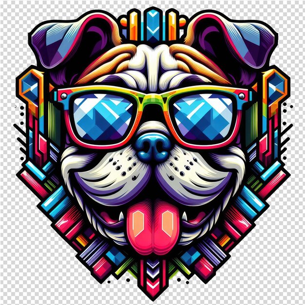 PSD arte vectorial de perros pawsome companion en un fondo png claro