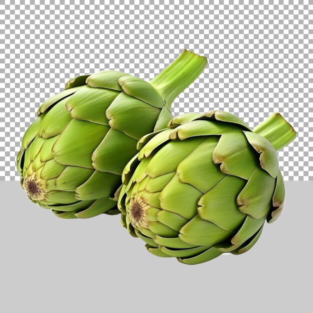 PSD artichoke sur fond transparent généré par ai