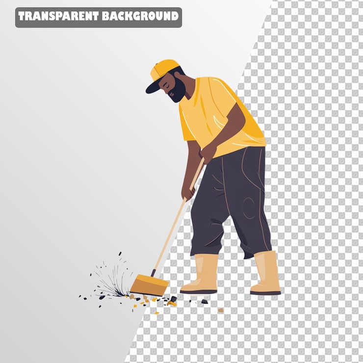 PSD artículos de custodia en un fondo transparente