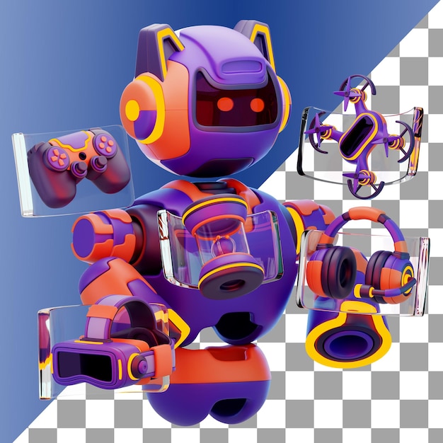 Artificial Intelligence Robot 3d Icon