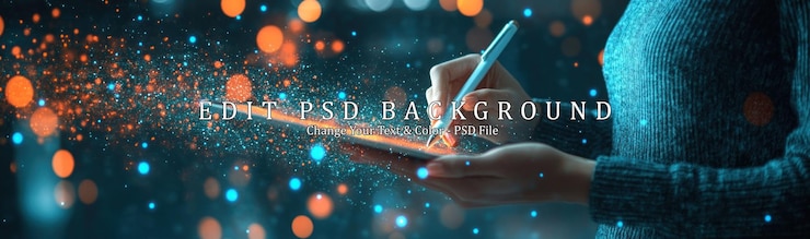 PSD artista digitale che usa tablet e stilo