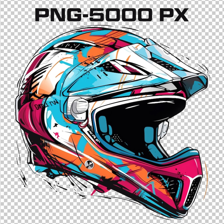 PSD artistic pop art of racing motorcycle